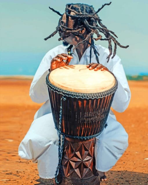 African Music Traditions paint by numbers