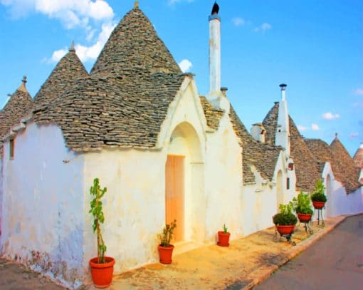 Alberobello Coast In Italy paint by numbers