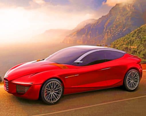 Alfa Romeo Gloria Concept paint by numbers
