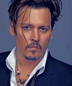 American Actor Johnny Deep paint by numbers