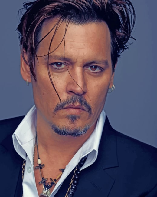 American Actor Johnny Deep - Paint By Numbers - Painting By Numbers