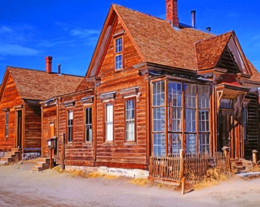 Bodie Western House Usa paint by numbers