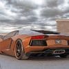 Brown Lamborghini Paint By Numbers