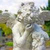 Crying Angel Statue paint by numbers