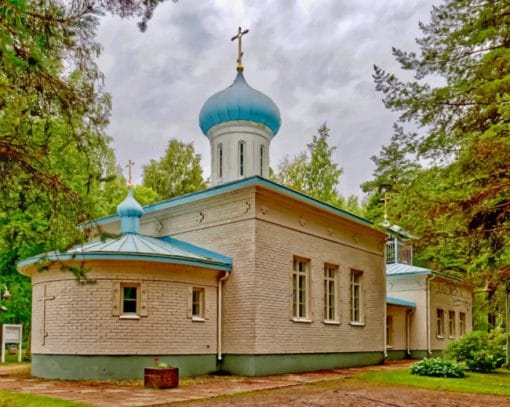 Finland Temples Church Of Orthodox Porvoo paint by numbers
