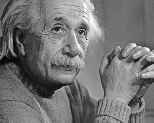 German Scholar Albert Einstein paint by numbers