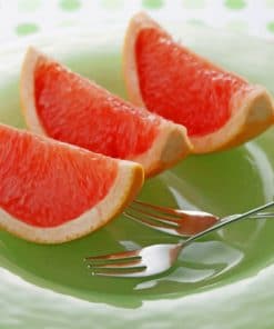 Grapefruit In Plate paint by numbers
