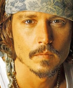 Hollywood Star Johnny Depp paint by numbers