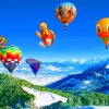 Flying Hot Air Balloons Paint By Numbers
