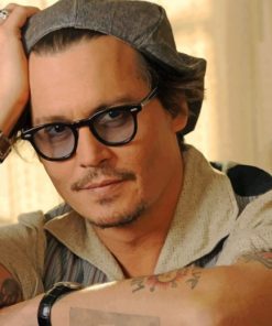 Johnny Depp With Glasses paint by numbers