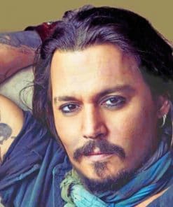 Johnny Depp paint by numbers