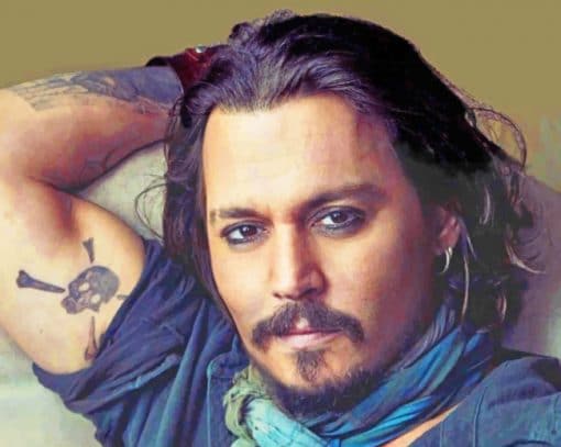 Johnny Depp paint by numbers