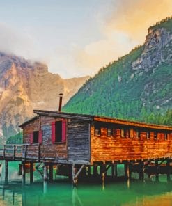 Lago Di Braies Italy Paint By Numbers