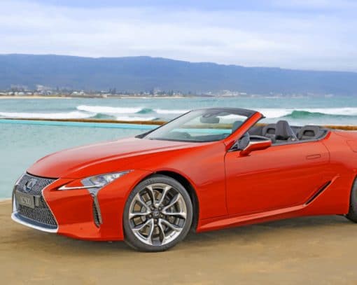 Lexus LC 500 Convertible Car paint by numbers