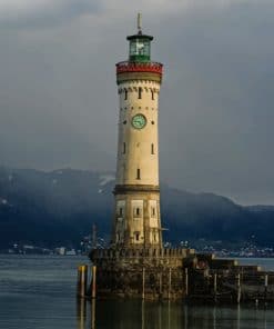 Lindau Lighthouse Paint By Numbers