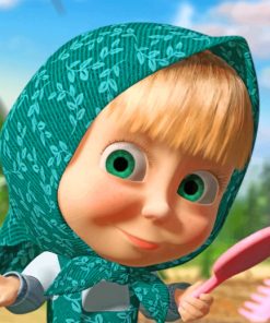 Masha And The Bear paint by numbers