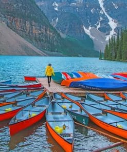 Moraine Lake Park Canada paint by numbers