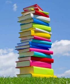 Outside Colorful Books Paint By Numbers