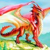 Red Dragon Myth paint by numbers