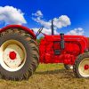 Red Tractor paint by numbers