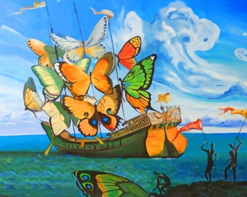 Salvador Dali Butterflies Paint By Numbers