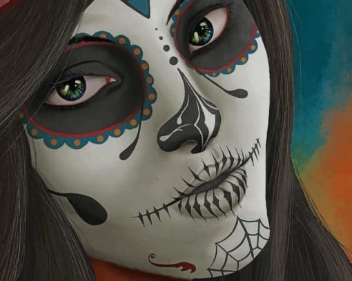 Sugar Skull Girl Paint By Numbers
