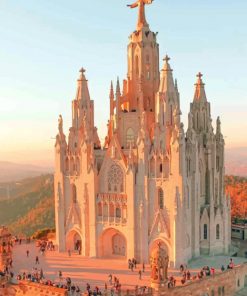Tibidabo Hill In Spain paint by numbers
