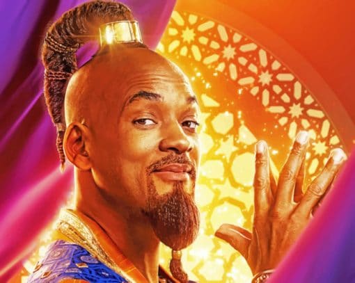 Will Smith In Aladdin Movie paint by numbers