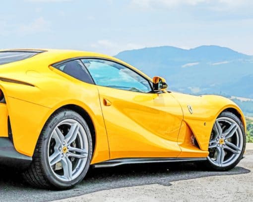 Ferrari 812 Superfast paint by numbers