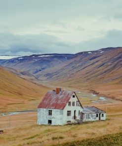 Abandoned Iceland Farm Home paint by numbers
