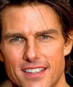 Actor Tom Cruise paint by numbers