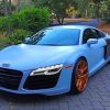 Audi R8 Matte Blue paint by numbers