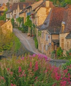 Beautiful Village paint by numbers
