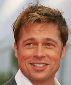 Actor Brad Pitt Movie Star paint by numbers