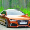 Brown Audi Sport Car paint by numbers