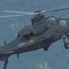 Caic Wz 10 Attack Helicopter China Military paint by numbers