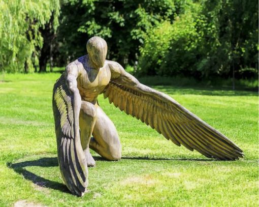 Garden Sculpture Greer The Angel paint by numbers