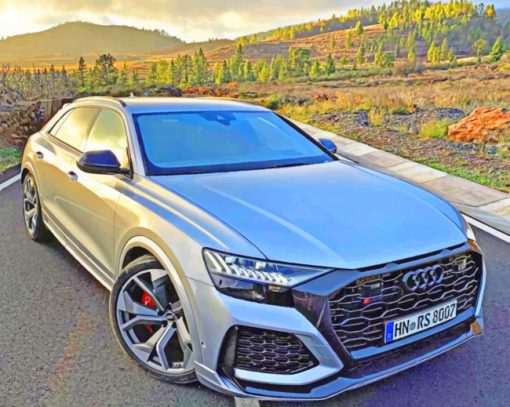 Grey Audi Rsq8r paint by numbers
