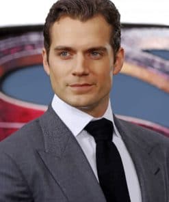 Henry Cavill Superman Actor paint by numbers