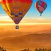 Hot Air Balloon Flying paint by numbers