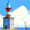 Lighthouse Architecture paint by numbers