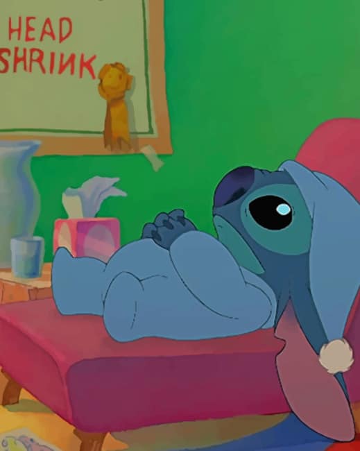 Lilo And Stitch Cartoon Paint By Numbers - Canvas Paint by numbers