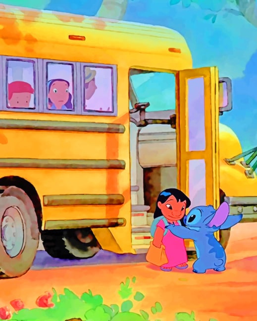 Lilo And Stitch - Cartoons Paint By Numbers - Painting By Numbers