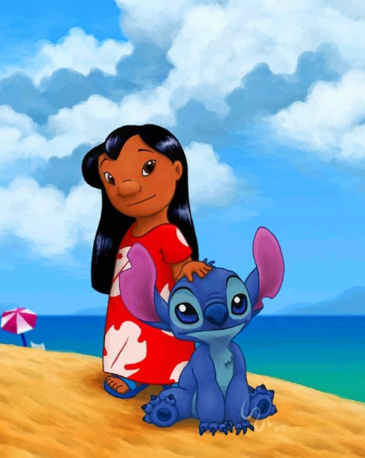 lilo and Stitch Paint by numbers - Numeral Paint Kit