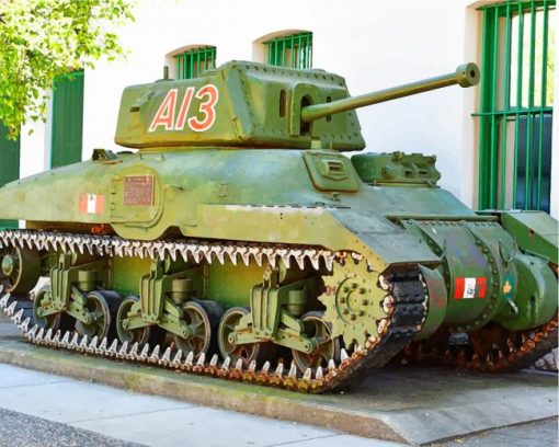 Ram Tank World War Battle paint by numbers