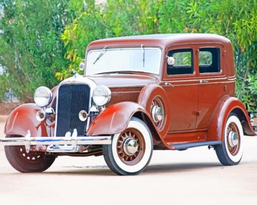 Sedan 1933 Dodge 4 Car paint by numbers