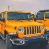 Yellow Jeep Patriot paint by numbers