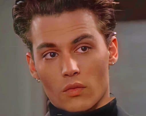 The Young Johnny Depp paint by numbers