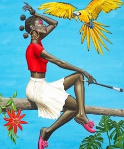 Afro Girl Artwork paint by numbers