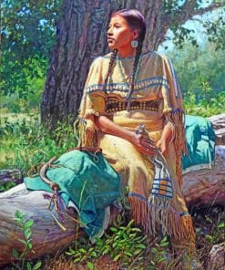 American Native Lady paint by numbers